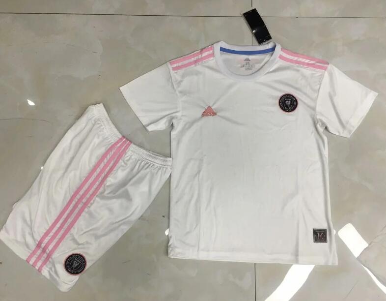 Kids Inter Miami CF Home Soccer Shirt With Shorts 2020/21